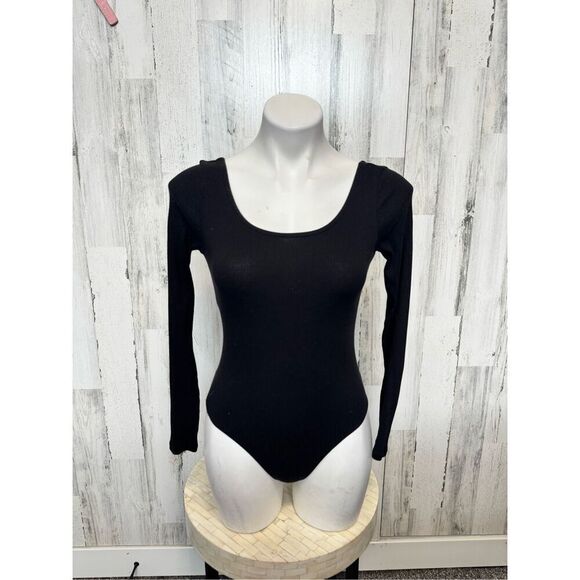 H&M black bodysuit long sleeve size medium - Picture 6 of 8